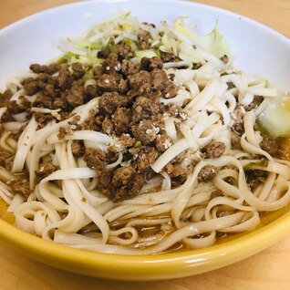 大豆ミートそぼろのゴマダレうどん